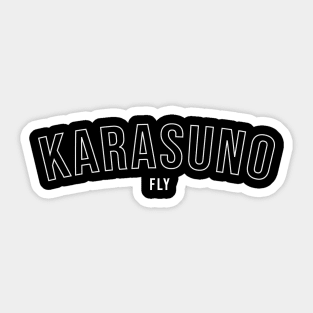 Karasuno Fly White Sticker